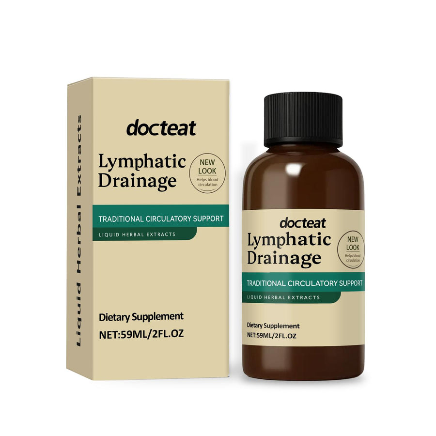 Lymphatic Drainage Support Liquid Drops - Traditional Herbal Extract For Circulatory Health, 2 FL OZ
